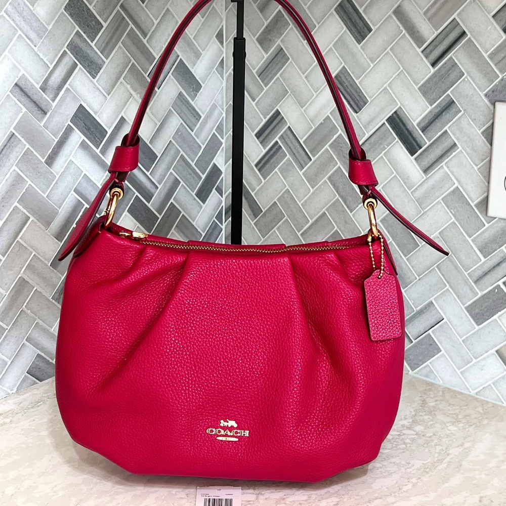 Coach Everly Leather Convertible Shoulder/Crossbody Bag